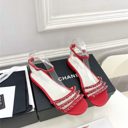 High Quality Luxury Chanel Counter Catwalk Style Chain Sandals – Style 57702