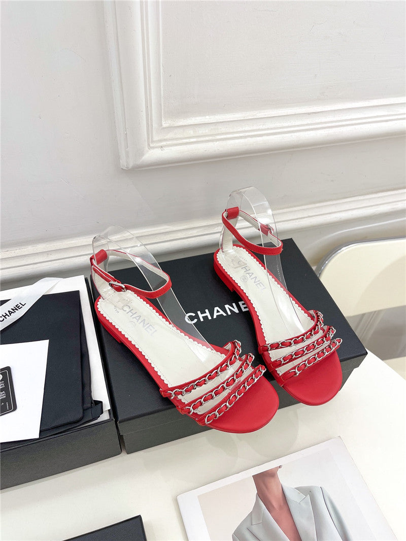High Quality Luxury Chanel Counter Catwalk Style Chain Sandals – Style 57702