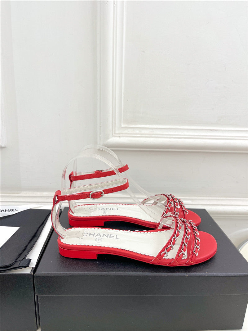 High Quality Luxury Chanel Counter Catwalk Style Chain Sandals – Style 57702 product detail