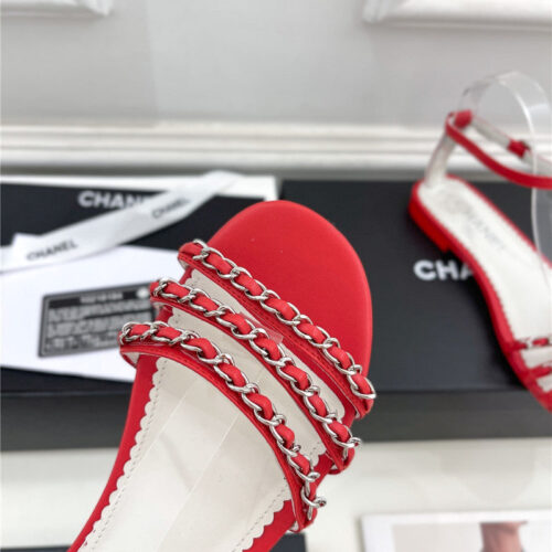High Quality Luxury Chanel Counter Catwalk Style Chain Sandals – Style 57702 product detail