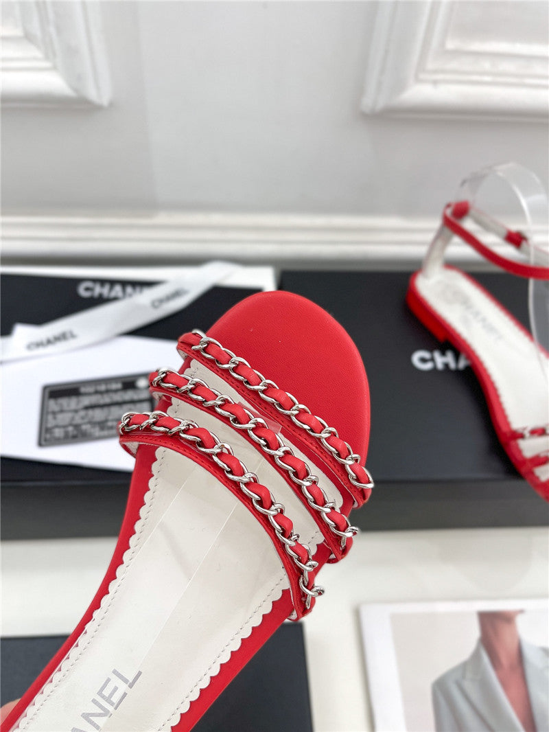 High Quality Luxury Chanel Counter Catwalk Style Chain Sandals – Style 57702 product detail
