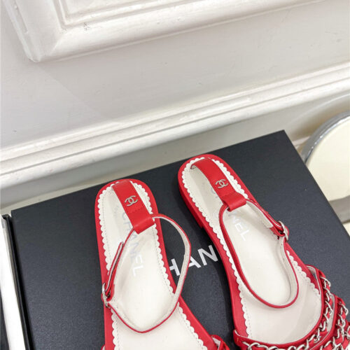 High Quality Luxury Chanel Counter Catwalk Style Chain Sandals – Style 57702 product detail