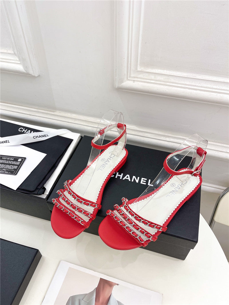 High Quality Luxury Chanel Counter Catwalk Style Chain Sandals – Style 57702 product detail