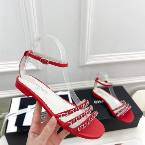 High Quality Luxury Chanel Counter Catwalk Style Chain Sandals – Style 57702 product detail