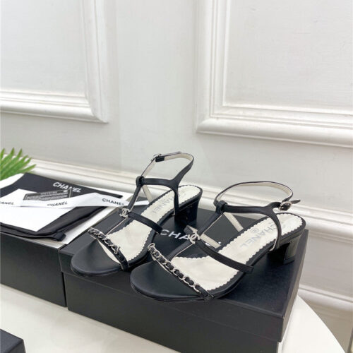 High Quality Luxury Chanel Counter Catwalk Style Chain Sandals alternate view