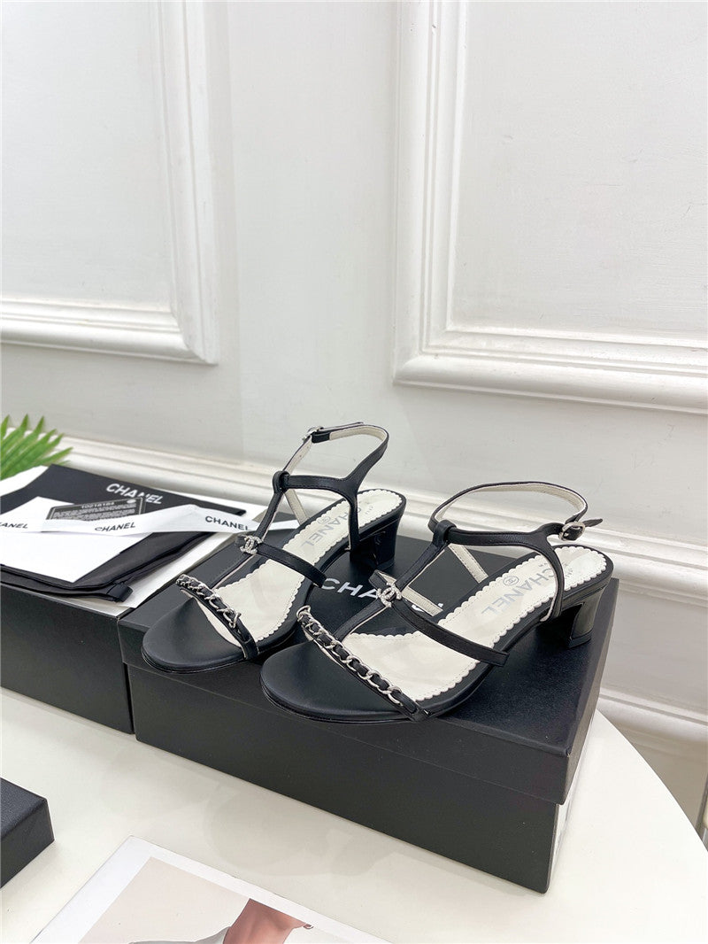 High Quality Luxury Chanel Counter Catwalk Style Chain Sandals product detail