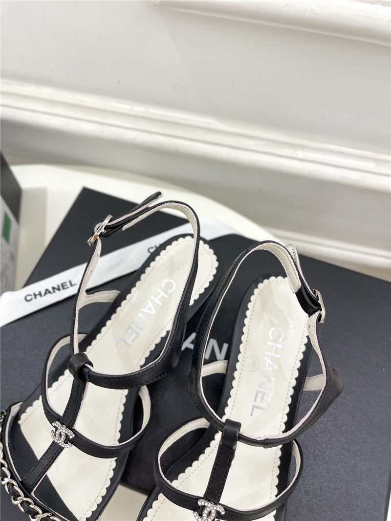 High Quality Luxury Chanel Counter Catwalk Style Chain Sandals product detail