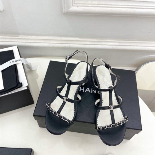 High Quality Luxury Chanel Counter Catwalk Style Chain Sandals product detail