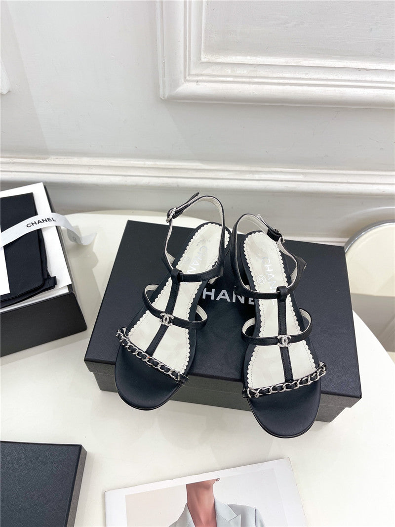 High Quality Luxury Chanel Counter Catwalk Style Chain Sandals product detail