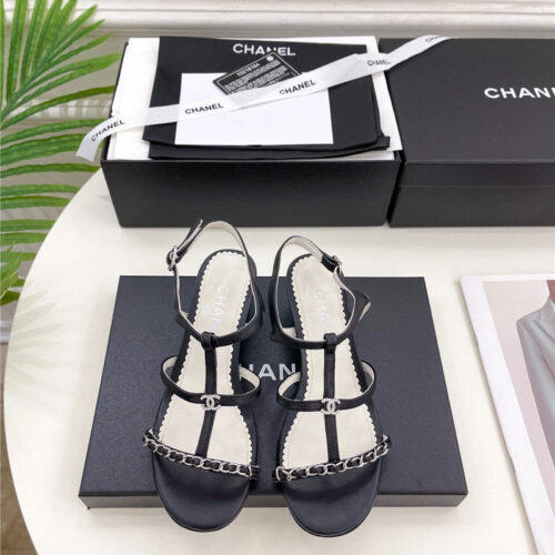 High Quality Luxury Chanel Counter Catwalk Style Chain Sandals product detail