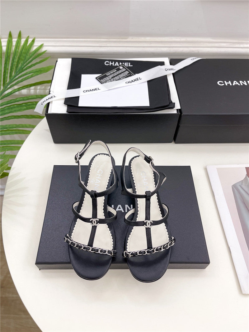 High Quality Luxury Chanel Counter Catwalk Style Chain Sandals product detail