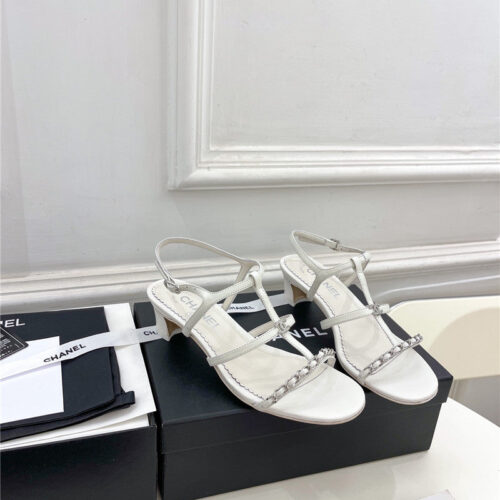 High Quality Luxury Chanel Counter Catwalk Style Chain Sandals – Style 30022