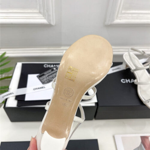 High Quality Luxury Chanel Counter Catwalk Style Chain Sandals – Style 30022 product detail