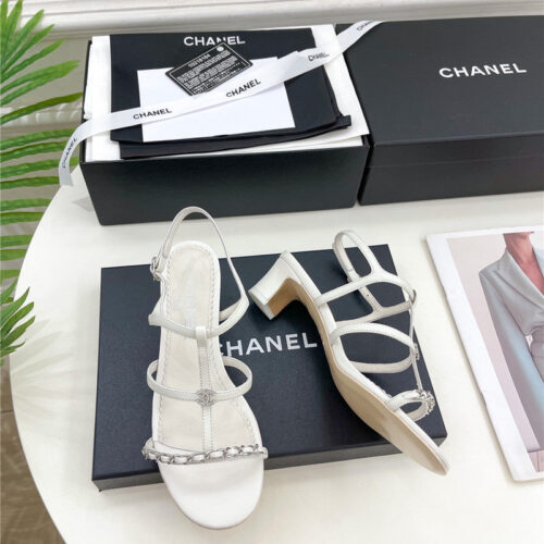High Quality Luxury Chanel Counter Catwalk Style Chain Sandals – Style 30022 product detail