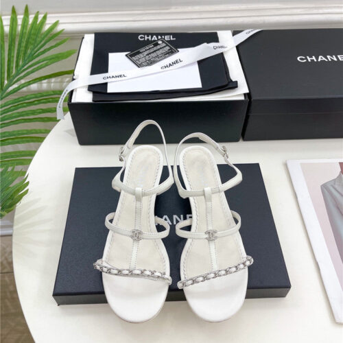 High Quality Luxury Chanel Counter Catwalk Style Chain Sandals – Style 30022 product detail