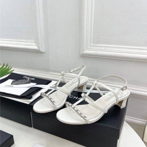 High Quality Luxury Chanel Counter Catwalk Style Chain Sandals – Style 30022 alternate view