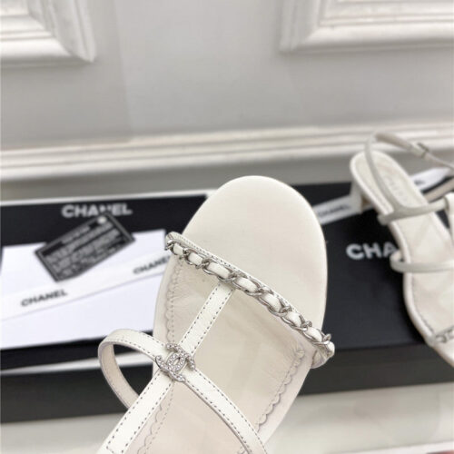 High Quality Luxury Chanel Counter Catwalk Style Chain Sandals – Style 30022 product detail