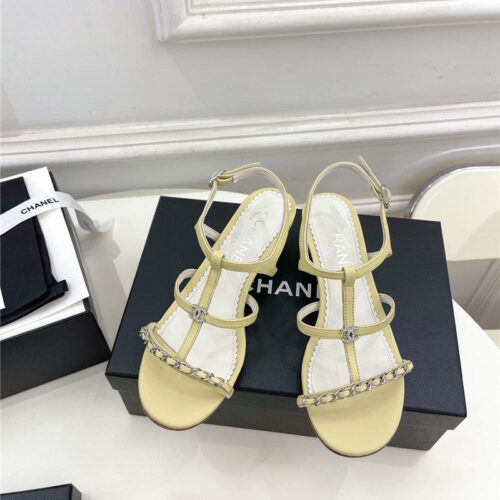 High Quality Luxury Chanel Counter Catwalk Style Chain Sandals – Style 64486 product detail