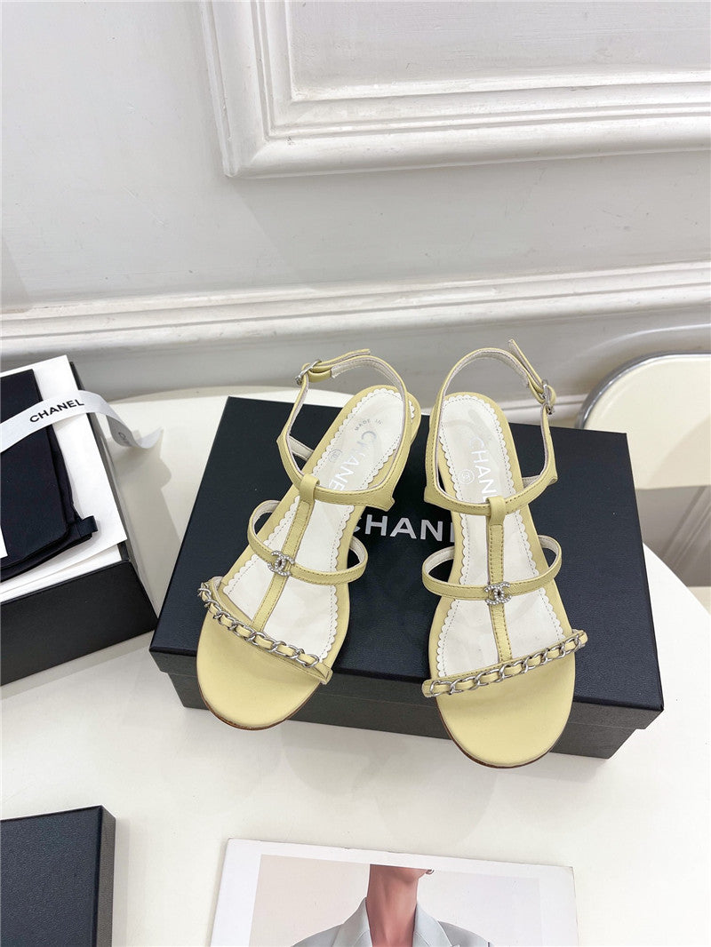 High Quality Luxury Chanel Counter Catwalk Style Chain Sandals – Style 64486 product detail