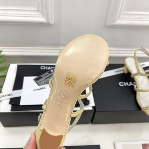 High Quality Luxury Chanel Counter Catwalk Style Chain Sandals – Style 64486 product detail