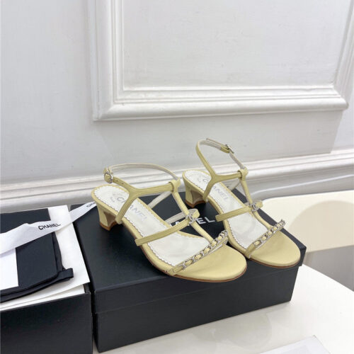 High Quality Luxury Chanel Counter Catwalk Style Chain Sandals – Style 64486
