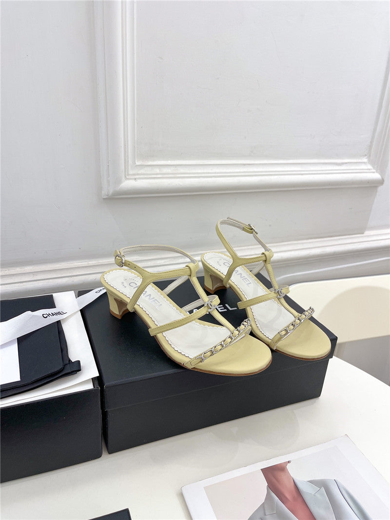 High Quality Luxury Chanel Counter Catwalk Style Chain Sandals – Style 64486