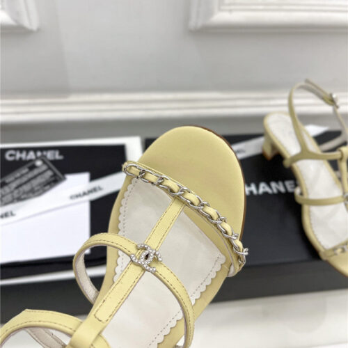 High Quality Luxury Chanel Counter Catwalk Style Chain Sandals – Style 64486 product detail