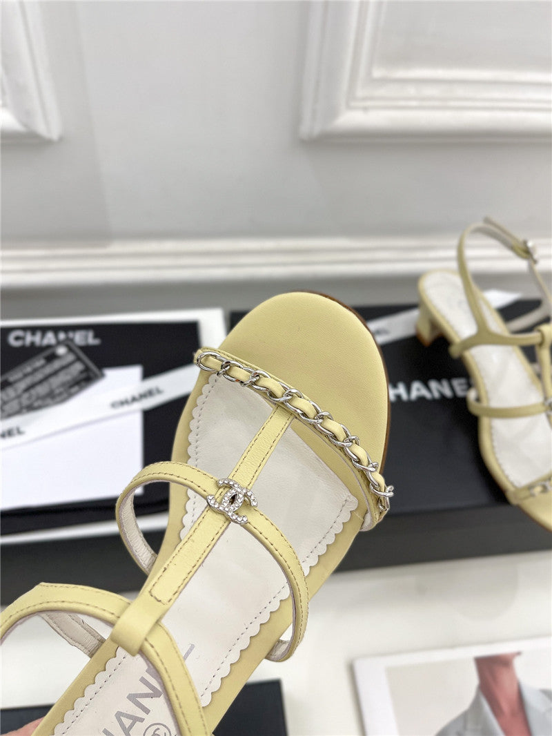 High Quality Luxury Chanel Counter Catwalk Style Chain Sandals – Style 64486 product detail
