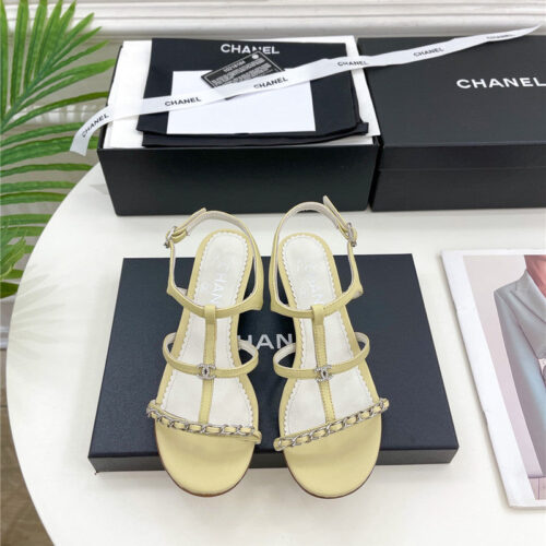 High Quality Luxury Chanel Counter Catwalk Style Chain Sandals – Style 64486 product detail