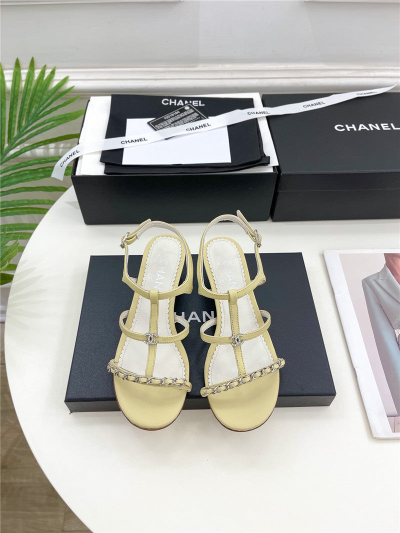 High Quality Luxury Chanel Counter Catwalk Style Chain Sandals – Style 64486 product detail