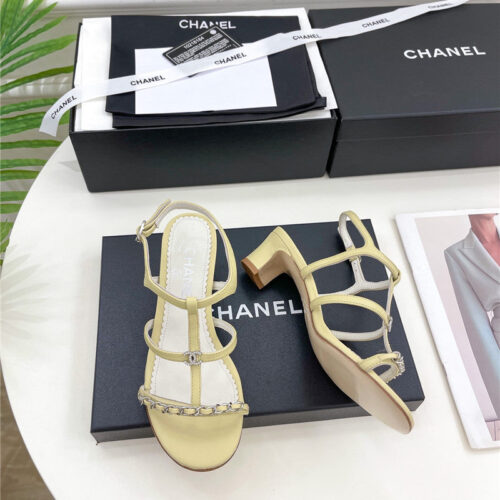High Quality Luxury Chanel Counter Catwalk Style Chain Sandals – Style 64486 product detail
