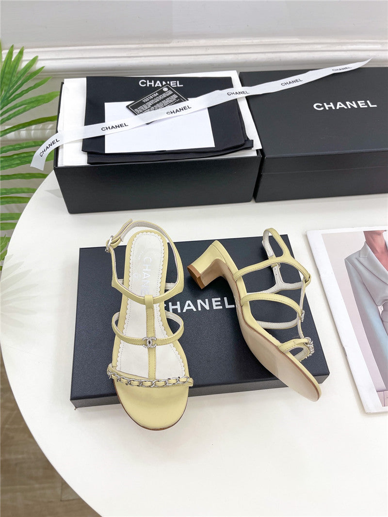High Quality Luxury Chanel Counter Catwalk Style Chain Sandals – Style 64486 product detail