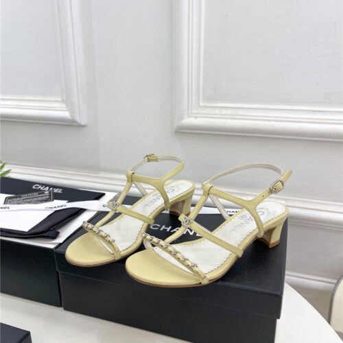 High Quality Luxury Chanel Counter Catwalk Style Chain Sandals – Style 64486 alternate view