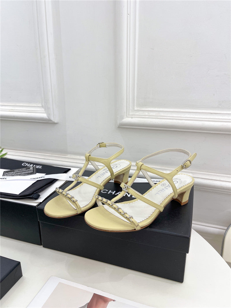 High Quality Luxury Chanel Counter Catwalk Style Chain Sandals – Style 64486 product detail