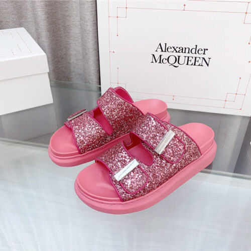High Quality Luxury Alexander McQueen Greet Slippers