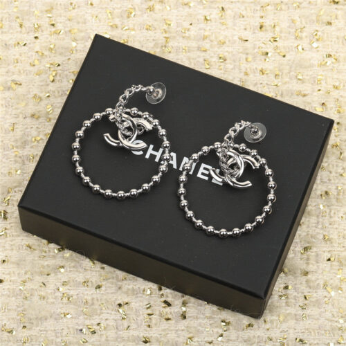 High Quality Luxury Chanel Light Noodles Large Earrings alternate view
