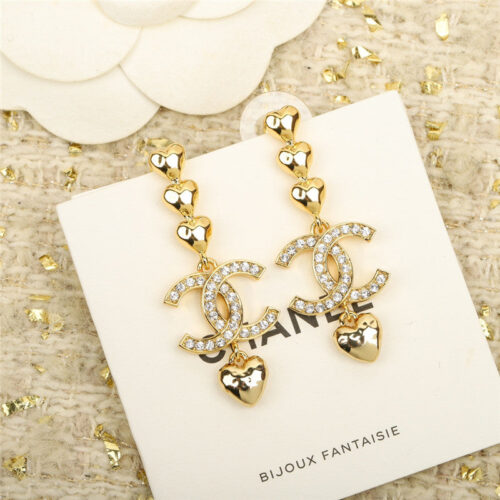 High Quality Luxury Chanel Love Double C Earrings – Style 50172 alternate view