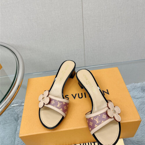 High Quality Luxury Louis Vuitton Sunflower Slippers – Style 83875 product detail