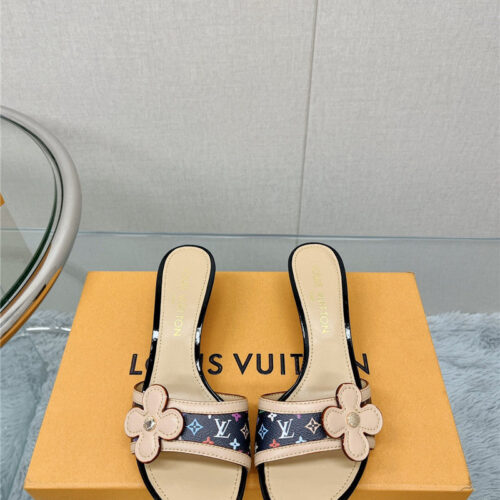 High Quality Luxury Louis Vuitton Sunflower Slippers – Style 05923 product detail