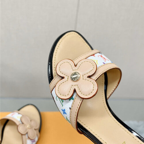 High Quality Luxury Louis Vuitton Sunflower Slippers – Style 83331 product detail