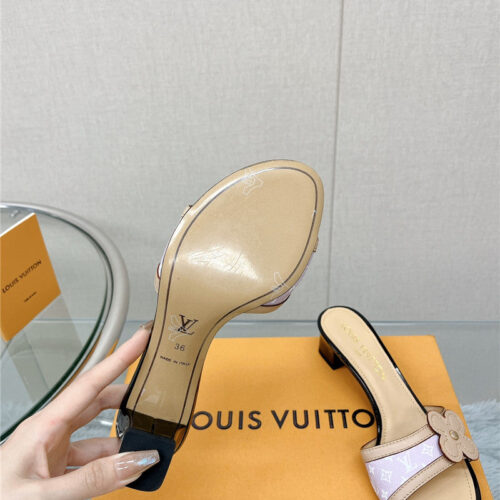 High Quality Luxury Louis Vuitton Sunflower Slippers product detail