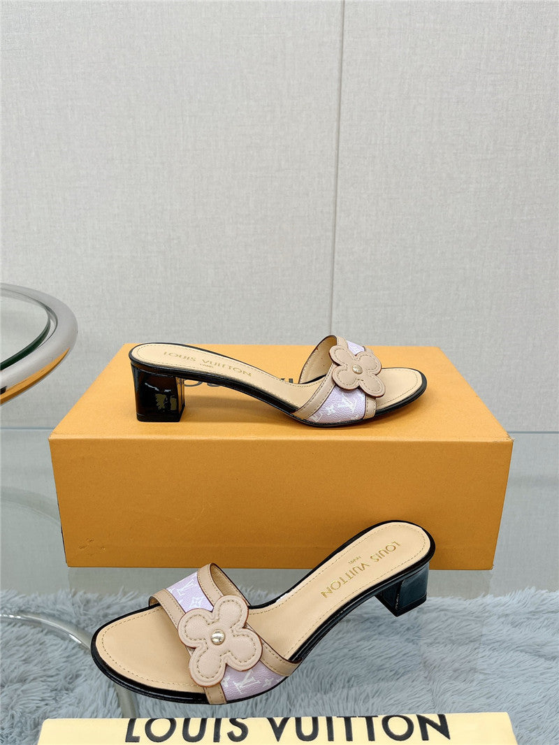 High Quality Luxury Louis Vuitton Sunflower Slippers