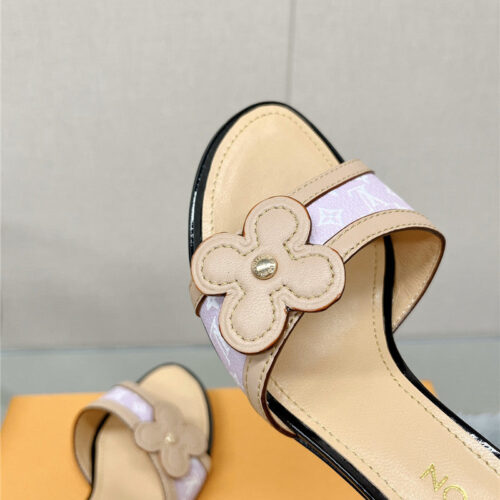 High Quality Luxury Louis Vuitton Sunflower Slippers product detail