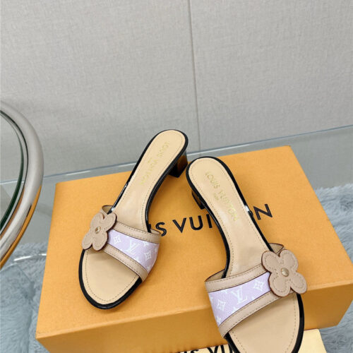 High Quality Luxury Louis Vuitton Sunflower Slippers product detail