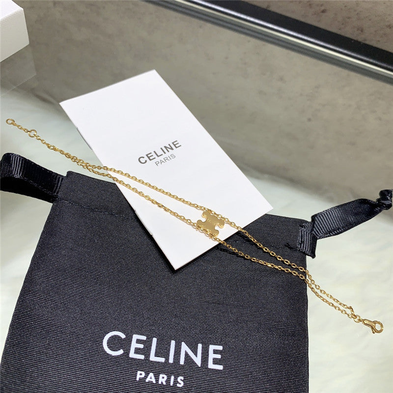 High Quality Luxury Celine Full Diamond Triumphal Arch Double Bracelet product detail