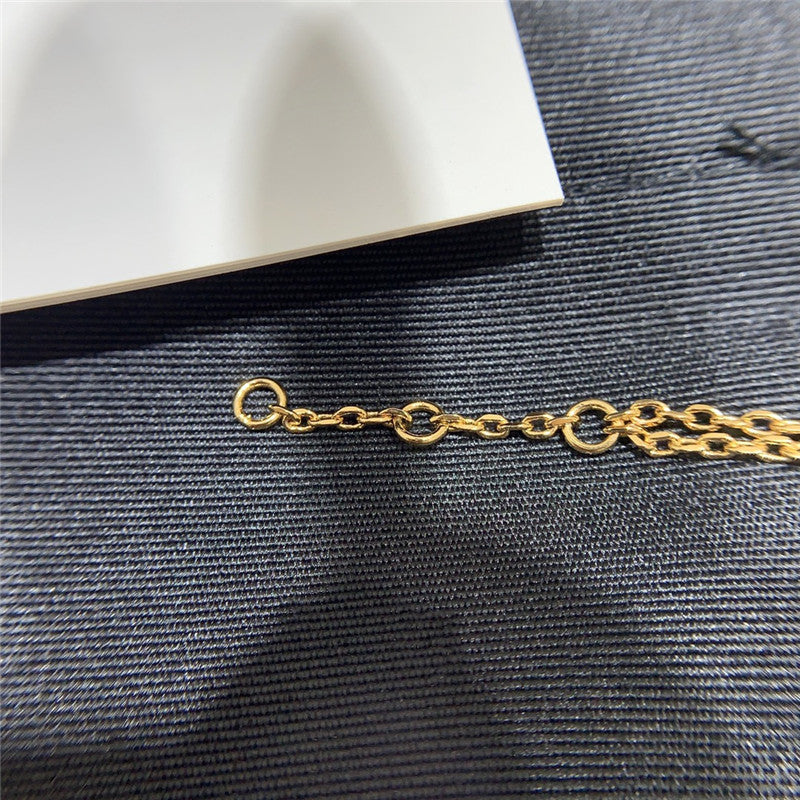 High Quality Luxury Celine Full Diamond Triumphal Arch Double Bracelet product detail