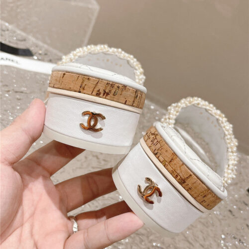 High Quality Luxury Chanel New Hand-Stitched Bead Decoration Slippers – Style 67366 product detail