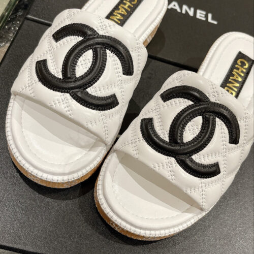 High Quality Luxury Chanel New Wooden Heel Slippers – Style 96166 product detail