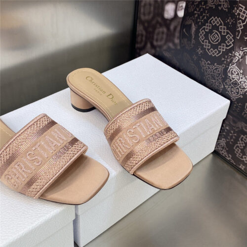 High Quality Luxury Dior New Flip Flops Color Matching Womens Shoes – Style 14342 product detail