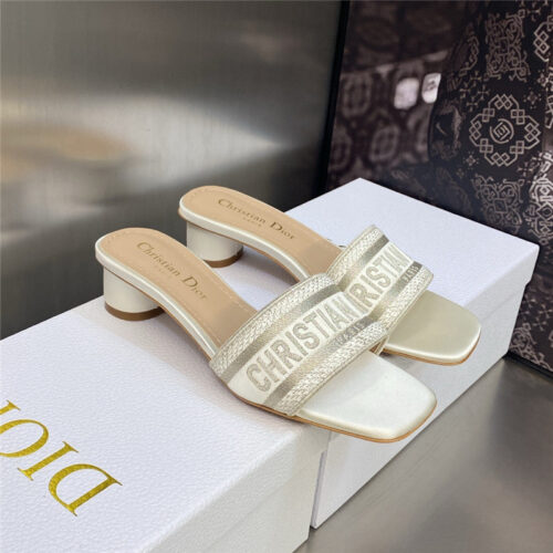 High Quality Luxury Dior New Flip Flops Color Matching Womens Shoes – Style 77574 alternate view